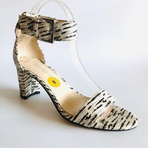 Nine West Plydn3 Snakeprint Block Heel Sandal